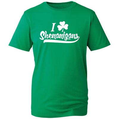 St. Patrick's Day Novelty I Love Shenanigans Cute Irish Clover Mens Gift T-Shirt