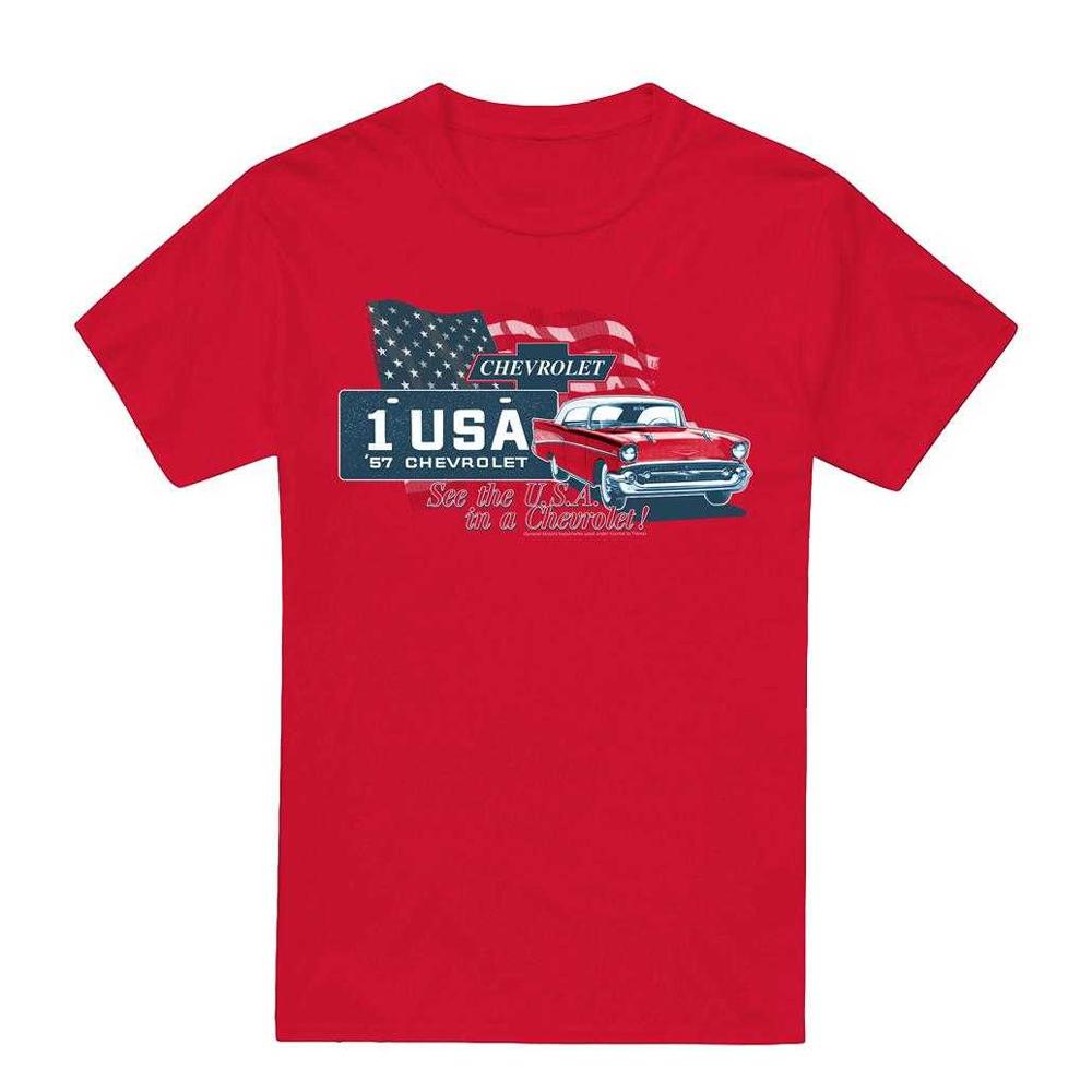 Chevrolet Unisex Adult See The USA T-Shirt