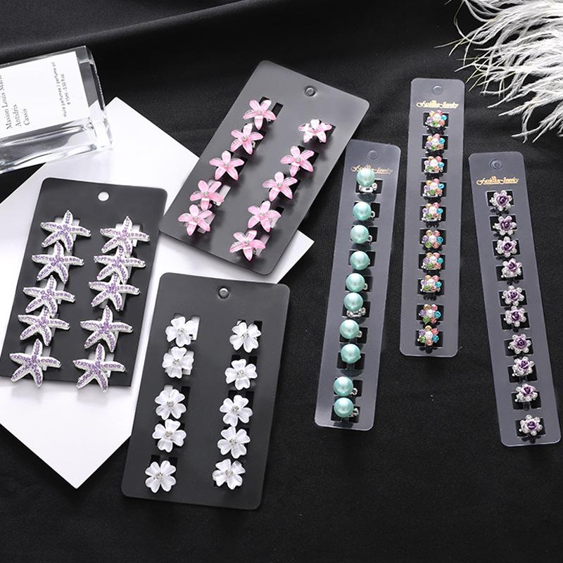 Children's Day Rhinestone Beanie Clip - Mini Hair Accessory for Girls