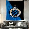 Club Brugge K V Wall Tapestry Aesthetic Wall Hanging Printed Fabric Blanket Decorative Tapestries for Bedroom Living Room Home Decor