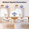 110-220V Umbrella-Shaped Retro Classic Ceiling Light, Painted Glass Lampshade for Kitchen and Corridor Fixtures