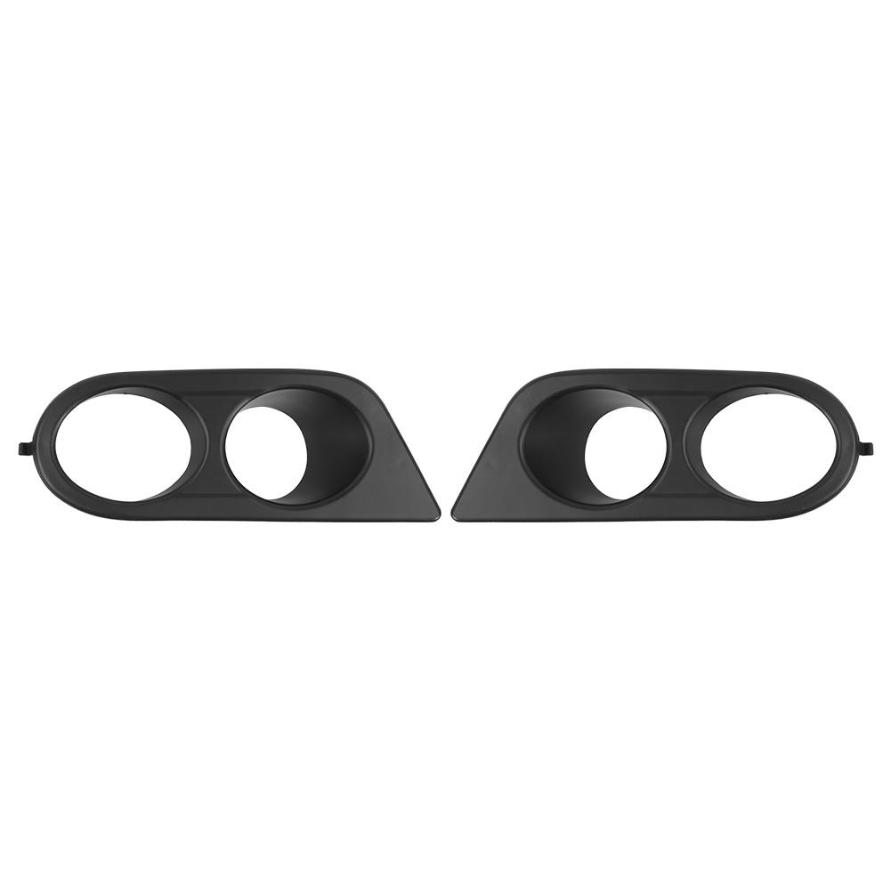 2pcs Front Bumper Foglight Cover Dual Holes Car Accessory Fit for E46 M3 2001?2006Matte Black
