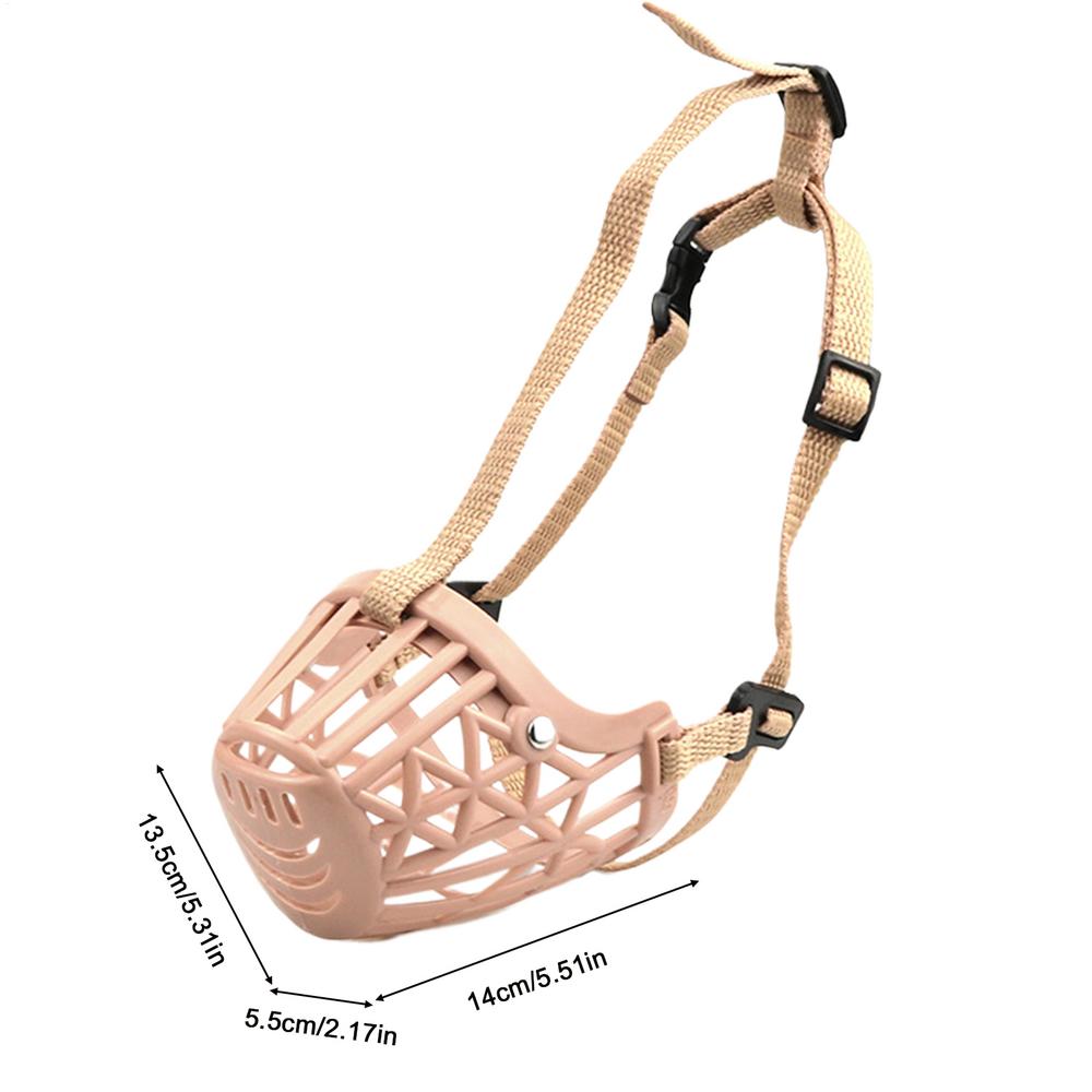 Pets Dog Muzzle Breathable Basket Muzzle Adjustable Straps Large Dogs Stop Biting Barking Chewing And Licking Pet Supplies