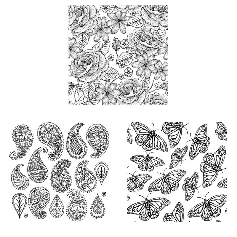 Flower Silicone Stamps Clear Scrapbooking Decorative Stampers for Scrapbooking Journals DIY Album Gift Wrap