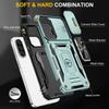 For Samsung Galaxy A36 5G/A56 5G Case Kickstand Slide Lens Lid PC+TPU Drop-Proof Phone Cover