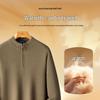 Men's Premium 400G 100% Sheep Wool Half-Zip Stand Collar Knit Sweater