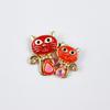 Cute Cartoon Cat Couple Brooch Set - Versatile Backpack Badge & Decorative Accessory