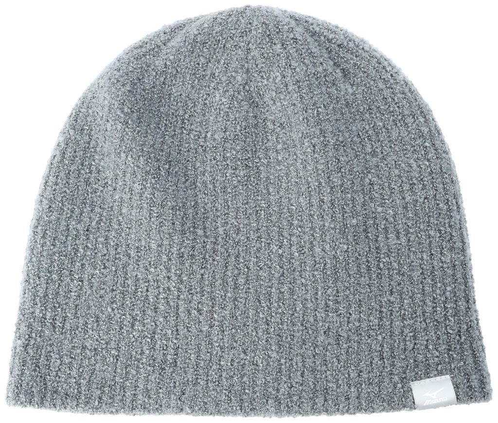 Mizuno Breath Thermo Marshmallow Knit and Blue Unisex Cap, Moisture-Wicking Heat-Generating, C2JWA603, Gray, (Head Circumference 55-60cm)