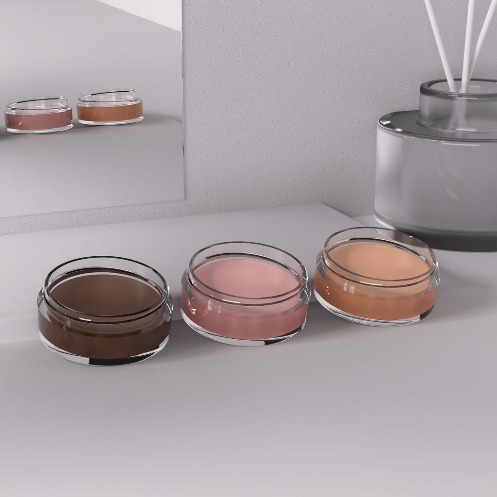 Sombra de ojos color melocotón crema mate baja saturación sombra de ojos rubor rosa naranja color tierra maquillaje otoño e invierno sistema de colores