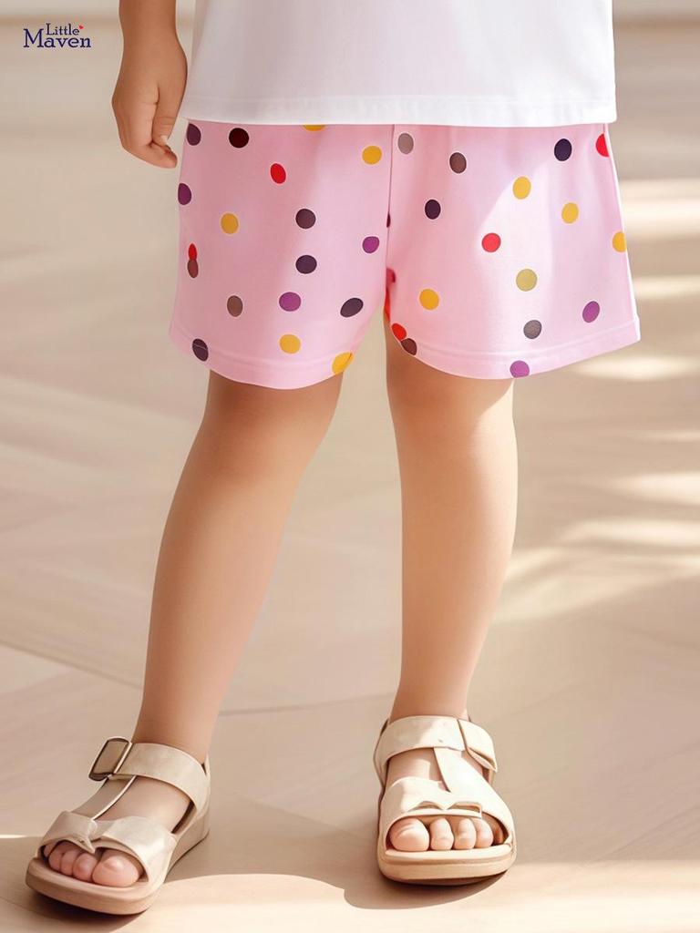 Little Maven Summer Shorts: Cute, Sweet Style Pants for Baby Girls