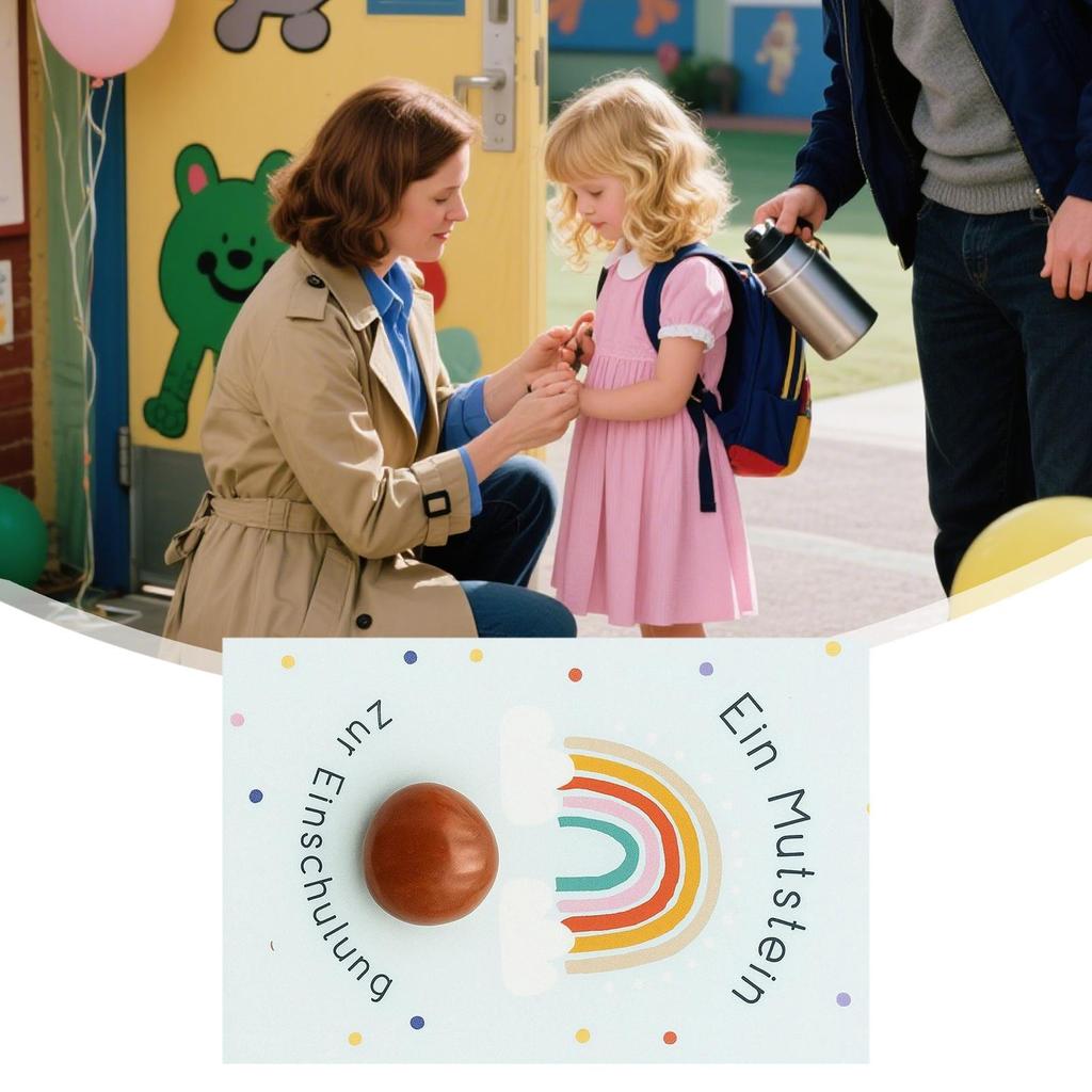Good Luck Stone with Card natural courage stone Natural Kids Memorial Stones motivational gift for Boys Girls Birthday
