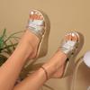 Wedge Slippers  New Fashion Platform Sandals Plus Size High Heels Slippers Thick Bottom Open Toe Ladies Shoes Slides Women