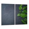 Glas-Kochfeld-Schutzplatte 2x30x52 Schiefer