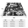 Jason Momoa Movie Actor Plaid Blankets Flannel Winter Star Art Collage Warm Throw Blankets for Home Couch Bedding Throws