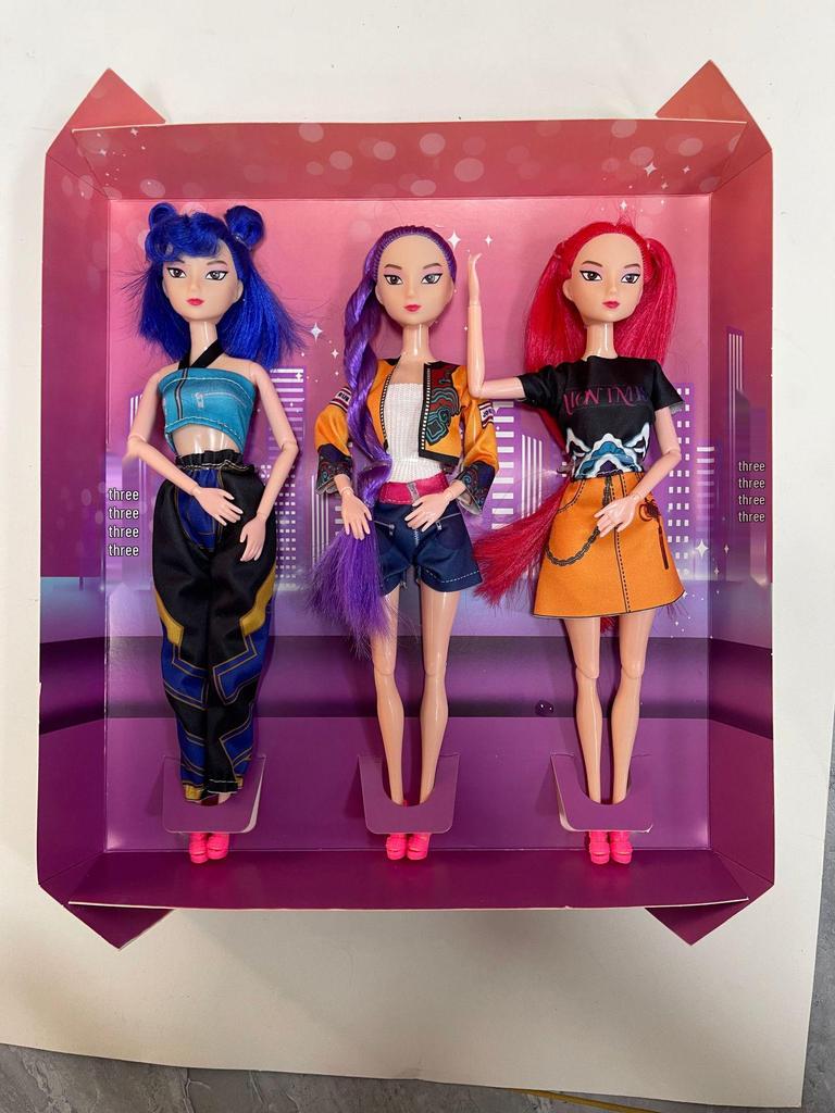 K-POP Dämonenjägerin Girlgroup Vinylpuppen: Lumi, Mira, Zoe Kollektion