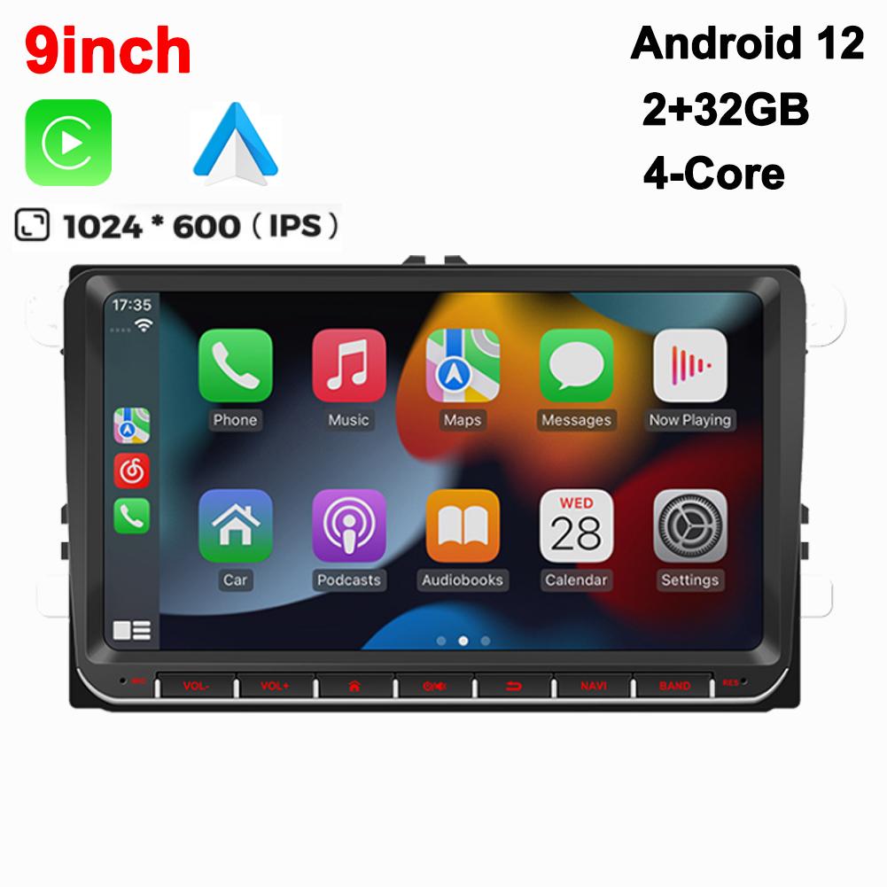 Universal Android 13 Car Radio Carpaly For VW Volkswagen Golf 5 Seat/Skoda/Passat/Polo Autoradio Multimedia Player BT GPS