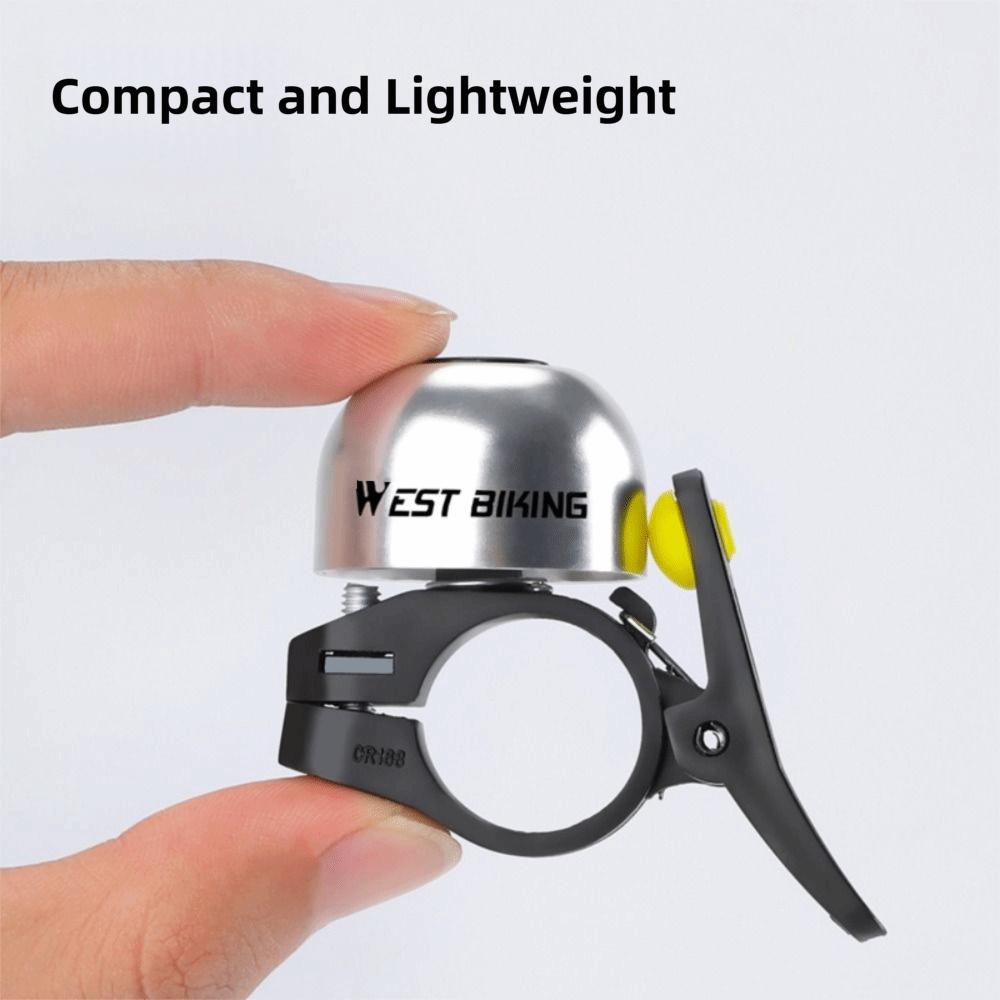 Waterproof Cycling Bicycle Handlebar Ring Aluminum Alloy Bicycle Thumb Bell  Commuting