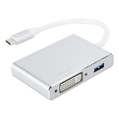 Cable Adapter Converter 4 In 1 TypeC To HDMI DVI VGA USB 3.0 MultiFunction Laptop Computer
