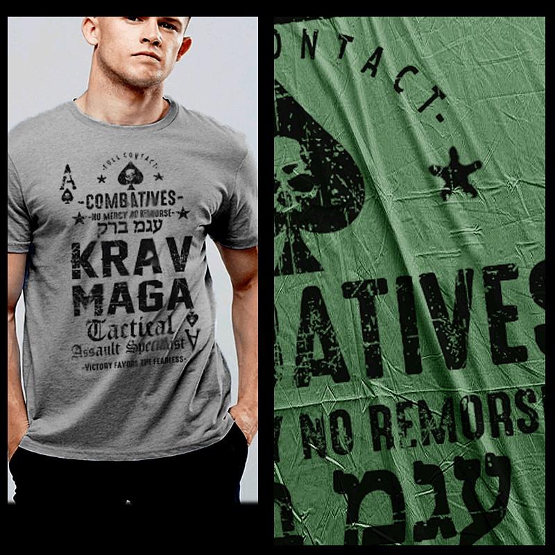 

Krav Maga T-shirt Special Forces Military Martial Arts Combat defense tactic tee 3XL