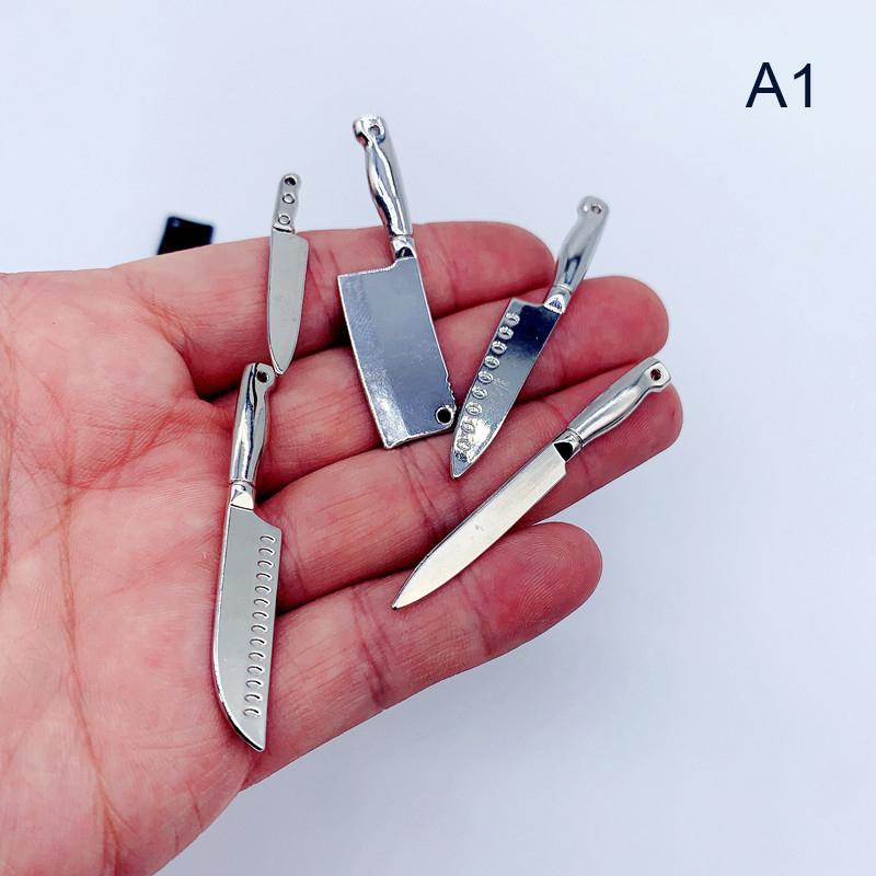 1/12 Dollhouse Mini Knives Model Dollhouse Kitchen Cooking Utensils Accessories
