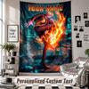 Wall Hanging Tapestry With Custom Name & Text, One Piece Decorative Tapestry For Bedroom