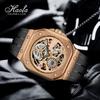 HAOFA Skeleton Mechanical Automatic Hollow Dial Sapphire Glass Stylish Waterproof High Quality Watch Popular Gift Men's Men's Men's