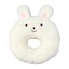 Miki House Rattle, Made In Japan, Bear and Rabbit Squeeze Toy, Baby Toy for Boys and Girls, Baby Gift, 46-1313-141, White