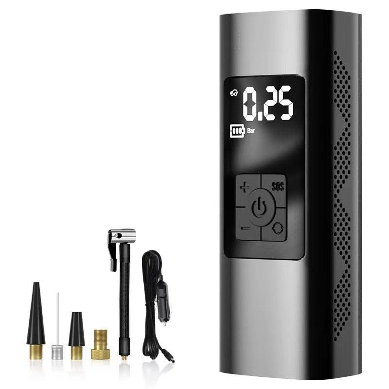 Portable 150 PSI Air Compressor Tire Inflator Fits Car Moto Bike Tires Air Pump Portable Wireless Charging Usage