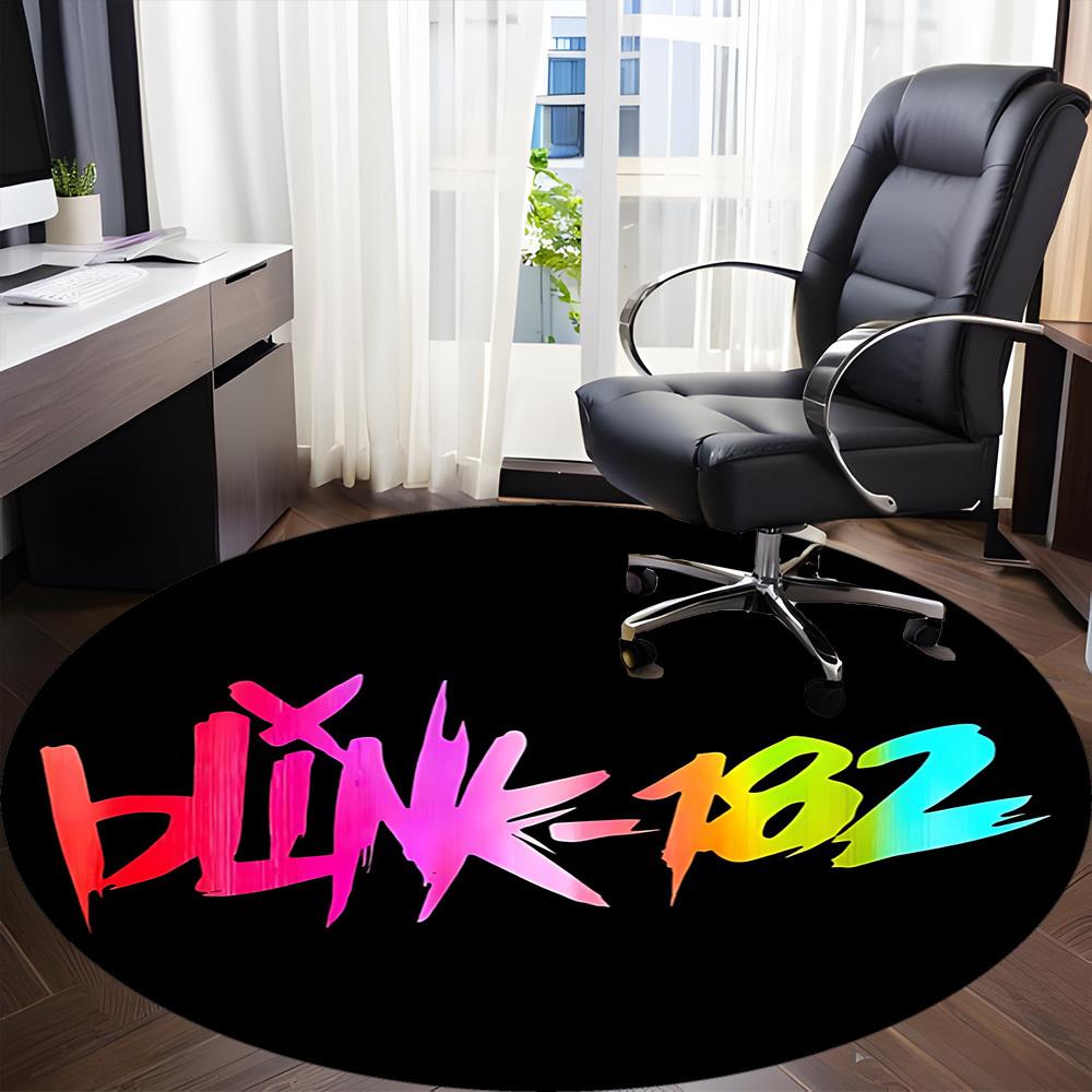 1 Stück Blink-182, Band LogoStuhlmatte für Büro, Rutschfest, Weiche und Langlebige Büromatte für Innendekoration, Perfekt für Büro yy250925139