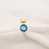 Natural Swiss Blue Topaz 925 Silver Statement Anniversary Engagement Gift Ring RR-58-7