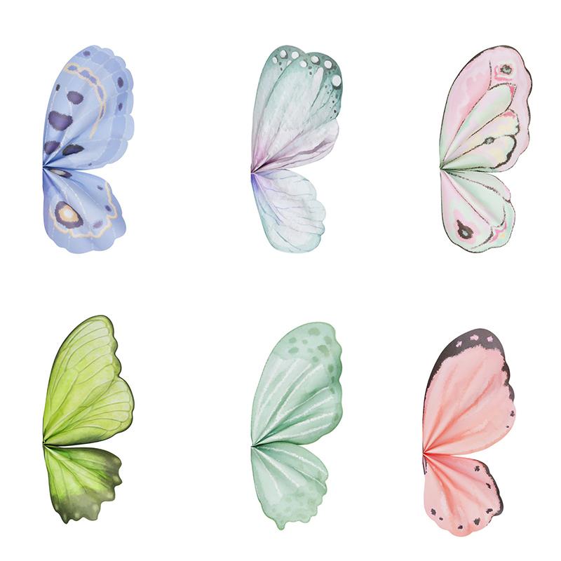 20Pcs Colorful Butterfly Flower Wrapping Paper Creative Flower Bouquet Packing Supplies Diy Birthday Gift Wrapping Material