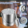 2L Large Capacity Ice Bucket Container Stainless Steel Ice Cube Bucket Double Wall Insulated Ice Bucket