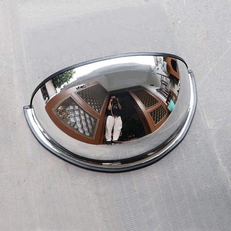 Wide-Angle Indoor/Outdoor Spherical Mirror - Anti-Theft Reflective Traffic Mirror