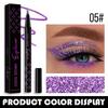 6-Color Waterproof Glitter Eyeliner Pen Long-Lasting Quick-Dry Diamond Shining Eye Shadow Stick for Big Eye Makeup