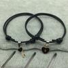 For Women String Couple Charm Rope Key Heart Lock Bangles Bracelets Fashion Accessories Jewelry