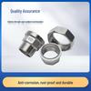 304 Stainless Steel Male & Female Thread Union Screw Fitting Oil Nipple, Oil-Tight Flat Joint Head 1/2", 3/4", 1".