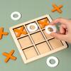 Tic-Tactics Game For Children Wooden Colorful 14X14Cm Orange