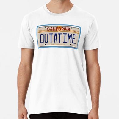 OUTATIME Ritorno al Futuro T-shirt con targa S-5XL Migliore T-shirt