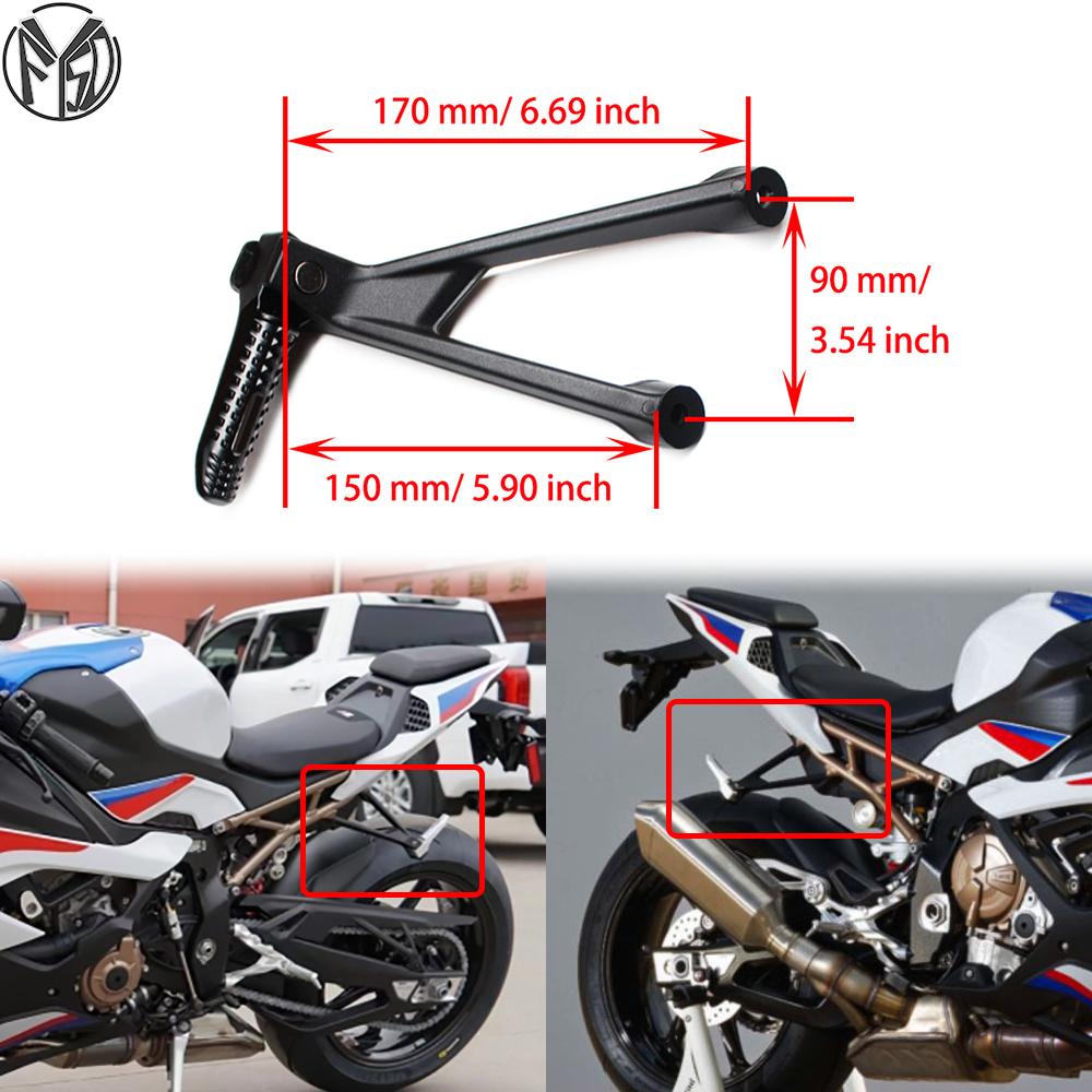 For BMW S1000RR S1000R S1000 RR R S 1000 R RR 2010-2017 2016 Motorcycle Rear Passenger Footrest Foot Peg Rest Pedal Bracket