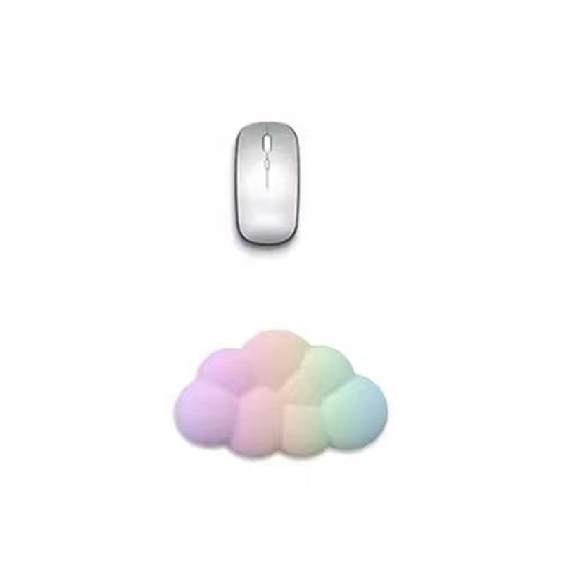 

Cloud Keyboard Wrist Rest Soft Wrist Support Cushion Memory Foam Filled Desk Mat Anti-Slip Rubber Office mouse Pad for Office