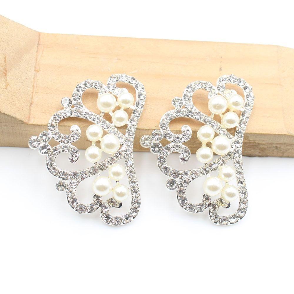 10Pcs Glamorous Crystal Pearl Crown Rhinestone Clothing Sewing Accessories  Bag