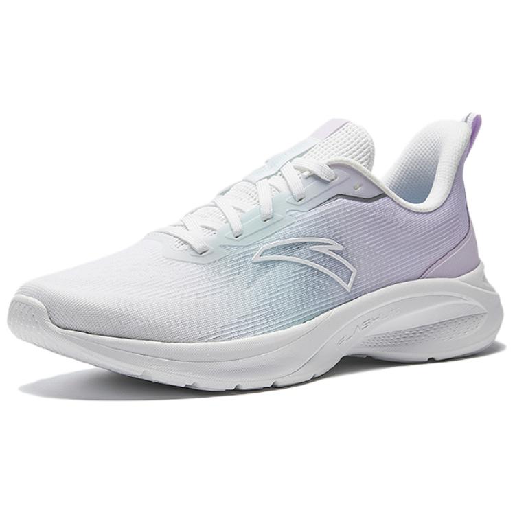 Anta Lightweight Comfortable Versatile Non-Slip Durable Low-Top Casual Running Shoes Women sneaker Purple White 122525540-3