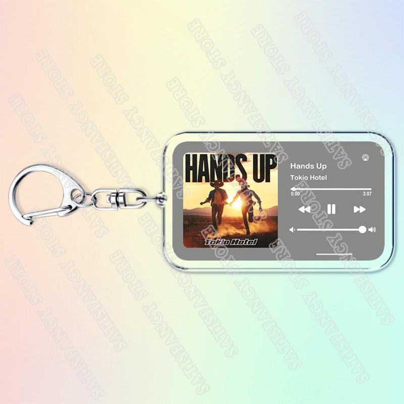 Portachiavi Musicali Tokio Hotel per Donne Accessori Borsa Automatico Schrei Monsoon Tom Bill Kaulitz Canzoni Portachiavi Gioielli Regali per Fan