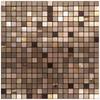 3D European Smooth Metal Mosaic Wall Sticker Self-adhesive Tile Kitchen Bathroom Bar Living Room TV Background Wall Decor Stick