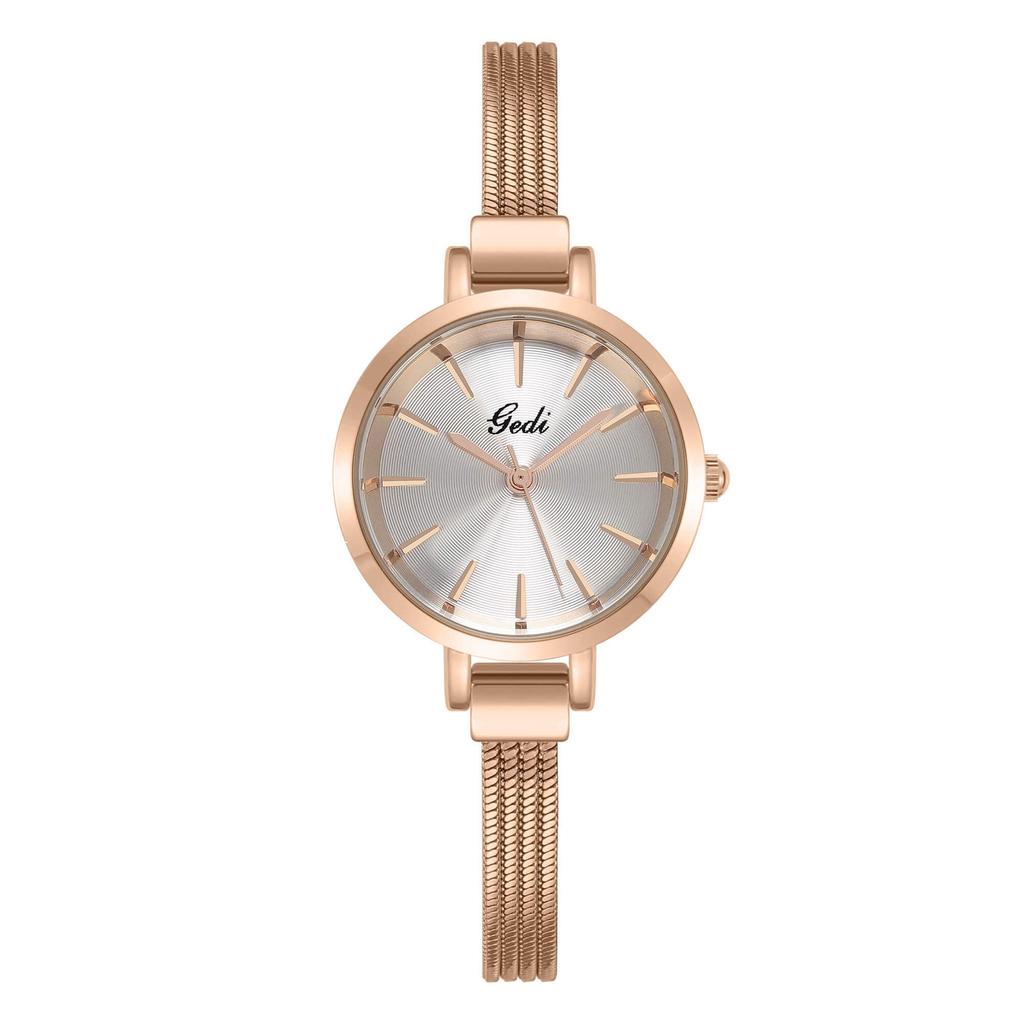 Simple And High-Value Creative Small Plate With Quartz Waterproof Women'S Student Niche Stainless Steel Watch
