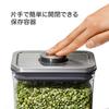 OXO Plastic Storage Stainless Steel Pop Kitchen Storage Dry Mini Container, Airtight, 0.2L, Container, (Food, Condiments, Goods, Moisture-Proof),