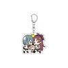55MM Anime Puella Magi Madok Keychain Kaname Madoka/Akemi Homura/Miki Sayaka Key Chain Acrylic Model Plate Christmas Gifts