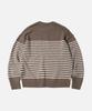 FRIZMWORKS Wool Stripe Relax Knit _ Beige
