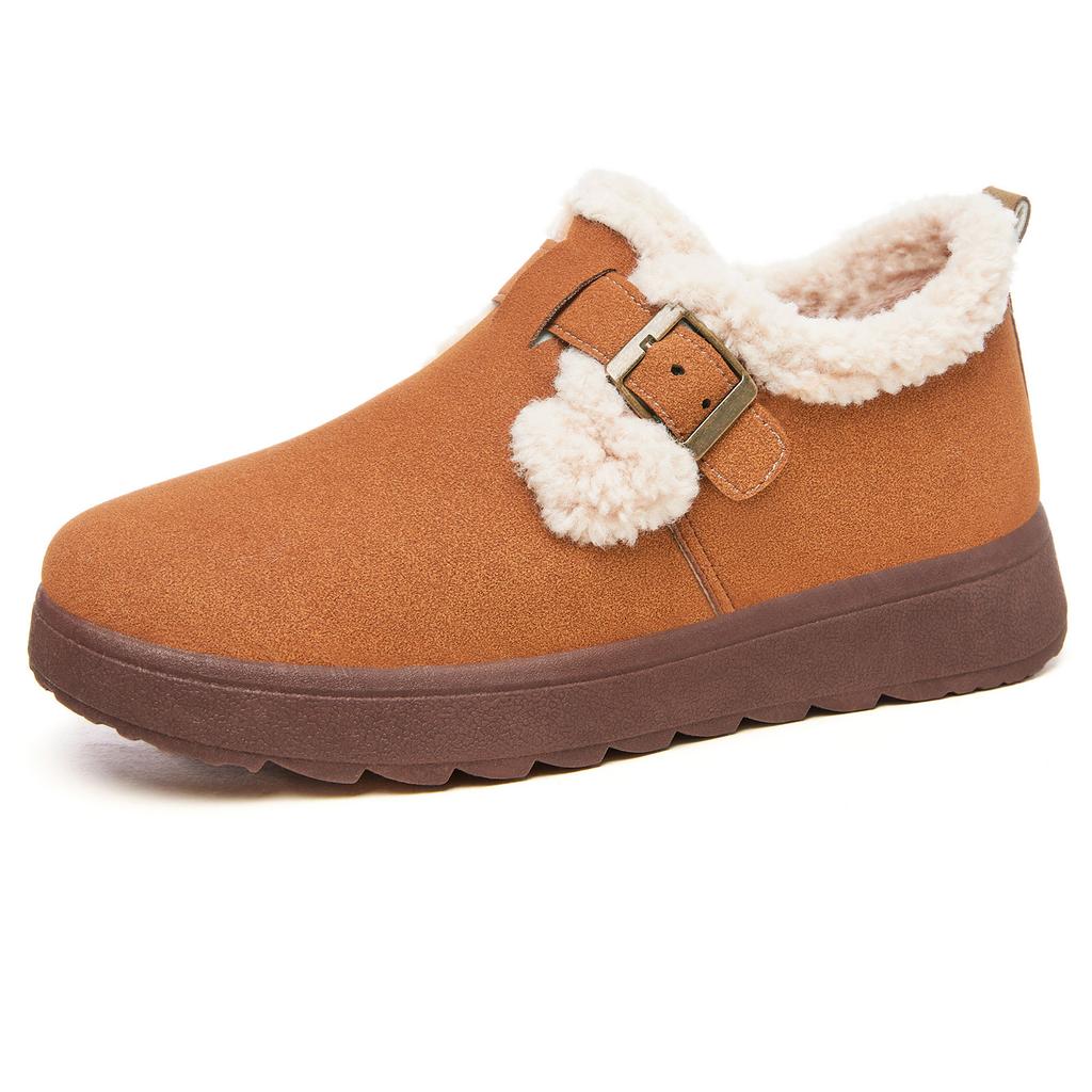 Cotton Shoes Women's Shoes New Thermal Snow Shoes Comfortable Short Boots Piled Thickened Boots Soft-soled Cotton Boots