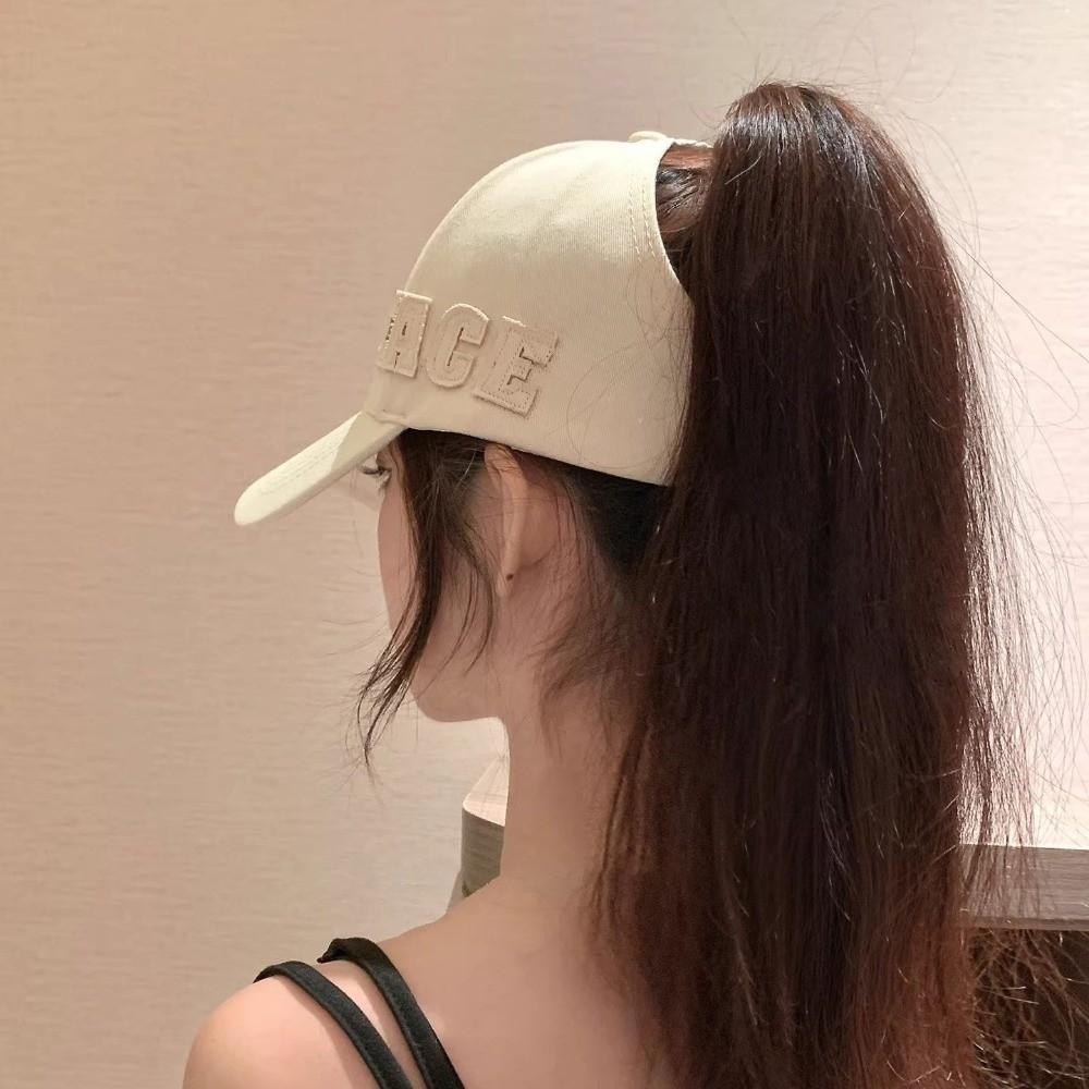 Large Head Size Snapback Hat Adjustable Soft Top Hat Letter Embroidery Baseball Cap  All Seasons